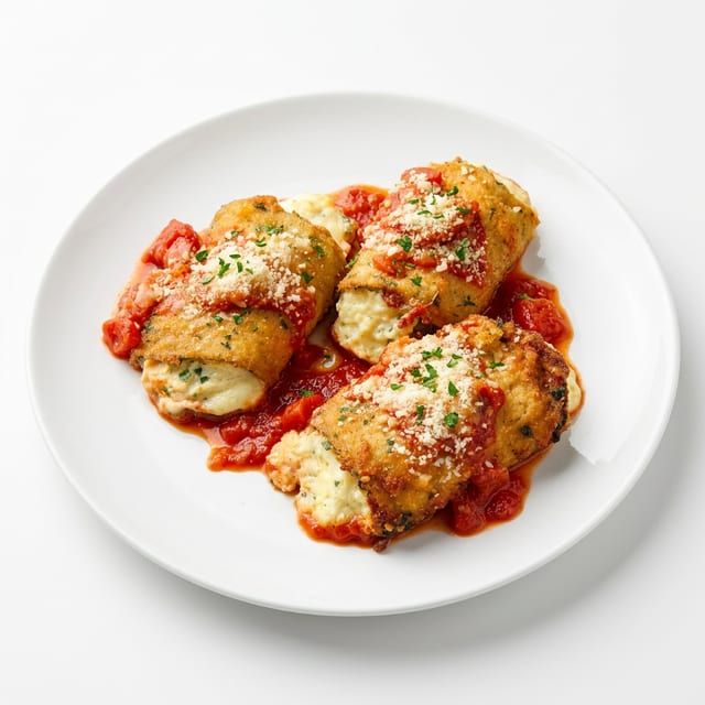 Eggplant rollatini.