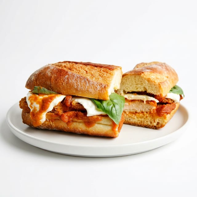 Chicken parm sub.
