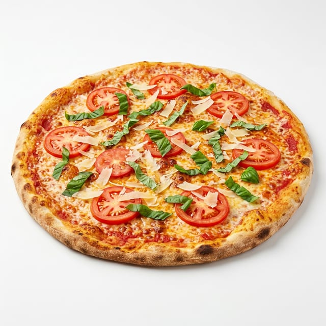 Margherita pizza.
