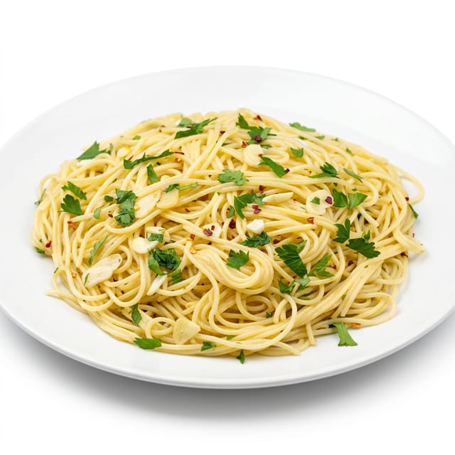 Garlic & oil pasta.