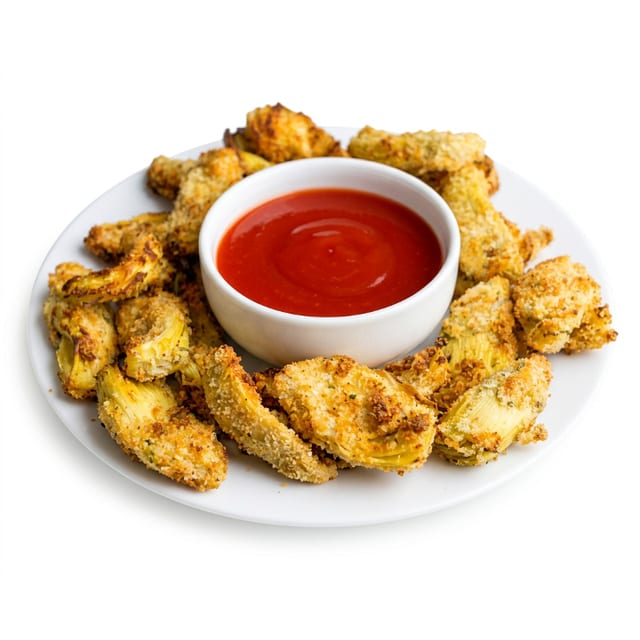 Crispy parmesan artichokes.