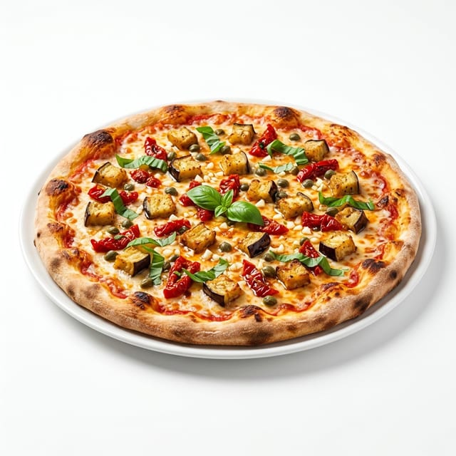 Caponata pizza.